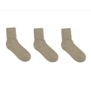 Jefferies Socks Women's Organic Cotton Turn Cuff Sock (Pack of 3)